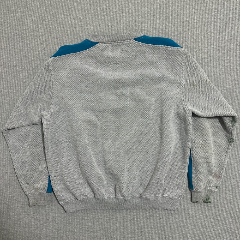 Thrashed Puma Jacksonville Jaguars NFL Crewneck Sweatshirt Teal Gray Mens Large - Picture 2 of 9